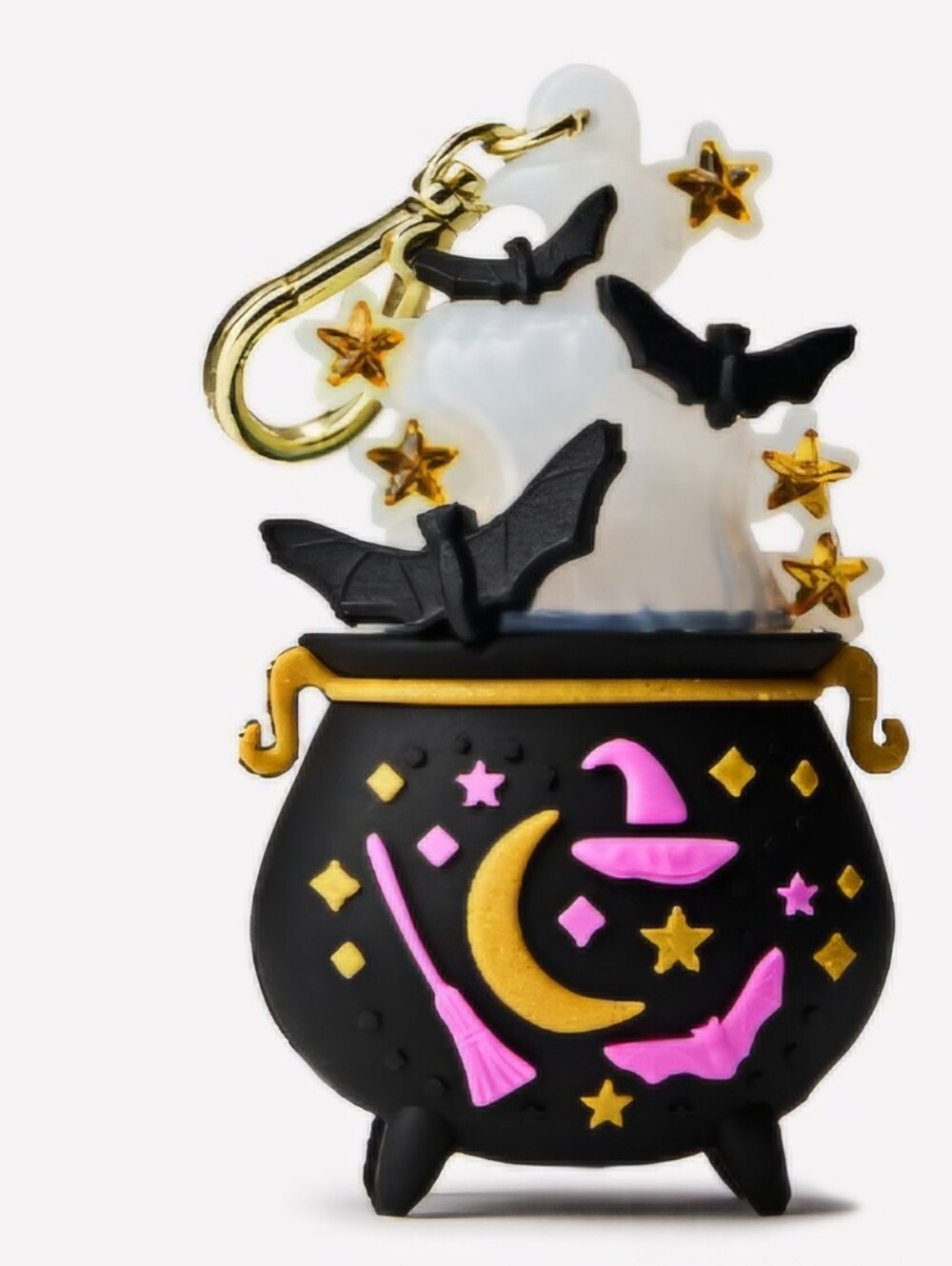 Witch Cauldron Wallflower Plug in Black, Gold & Pink